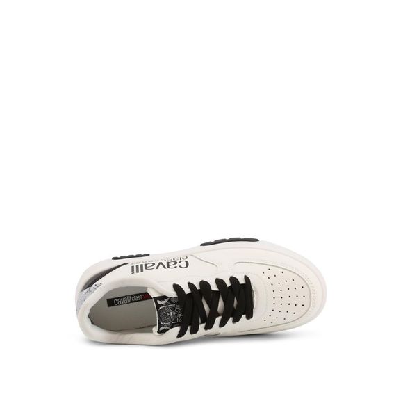 Cavalli Class Sleek Synthetic Sneakers with Rubber Sole - Picture 3 of 3